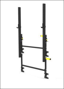 Again Faster Wall Mounted Folding Power Rack - Stored