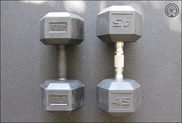 Vulcan Hex Dumbbells are more compact than standard hex dumbbells